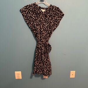 Black sundress with white flowers